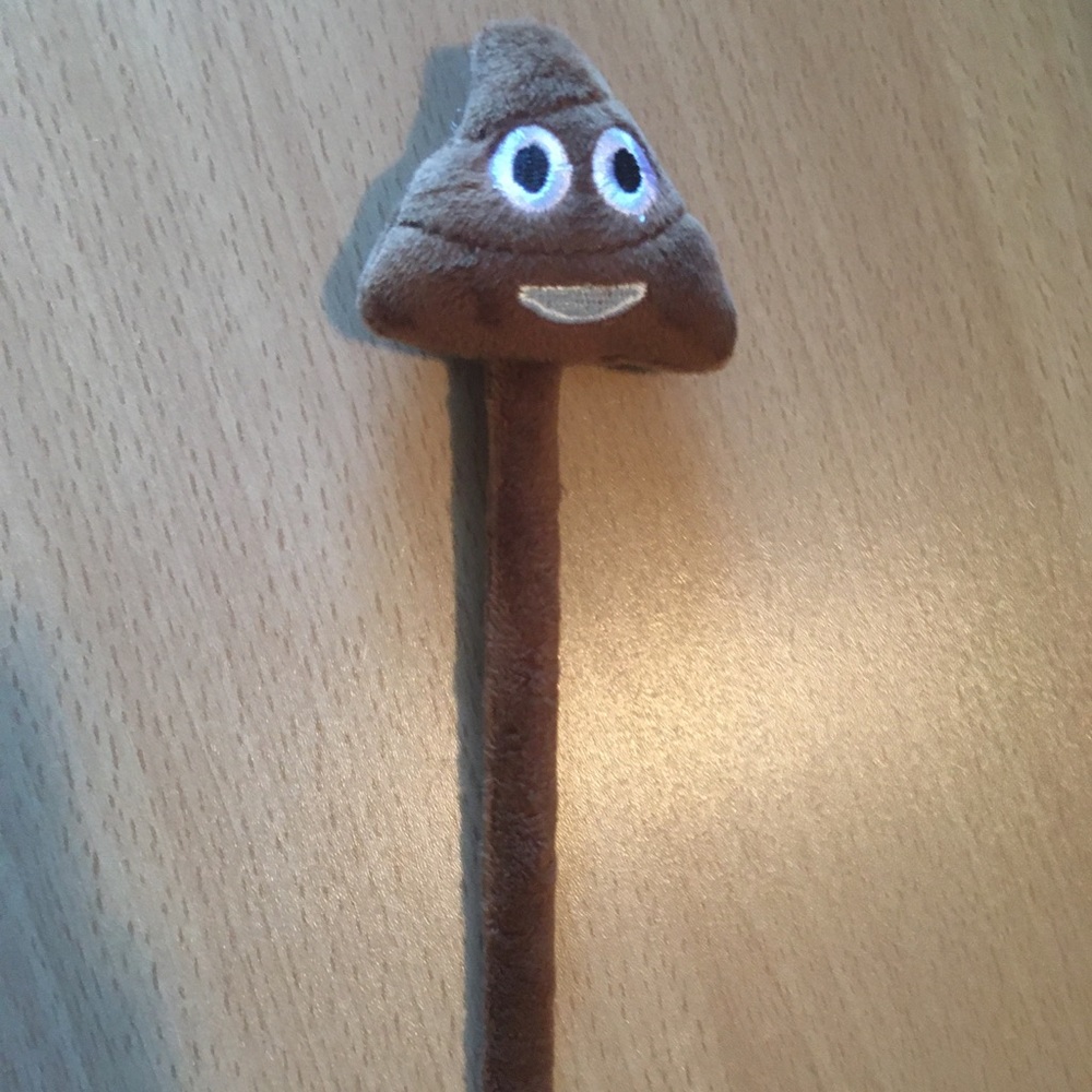 FREE Poo Emoji Fuzzy Velvish Covered Poop Pen Cute